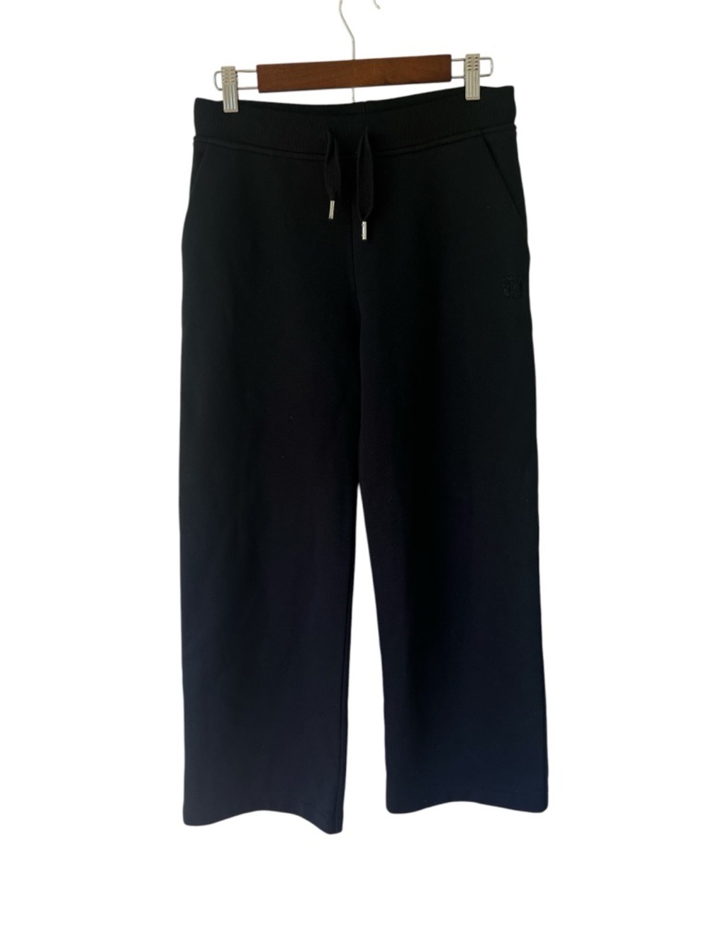 T by Alexander Wang Black Wide Leg Sweatpants Size XS
